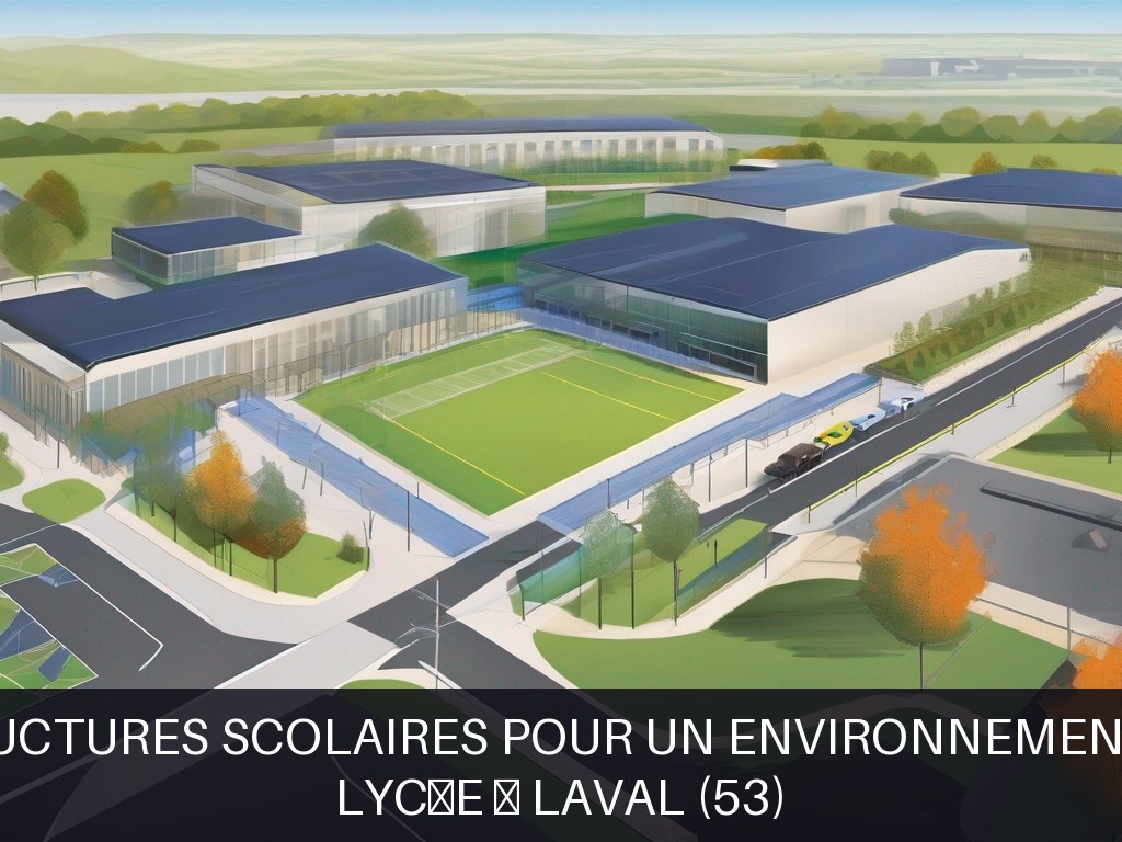 Illustration pour Lycée à Laval (53): Amélioration des infrastructures scolaires pour un environnement d'apprentissage résilient