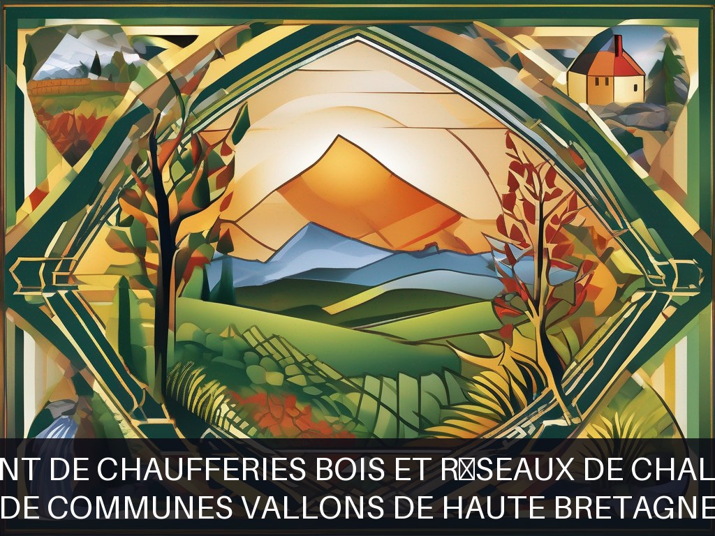 Illustration pour Communauté de communes Vallons de Haute Bretagne Communauté: Développement de chaufferies bois et réseaux de chaleur durables (Potentiel à Court Terme