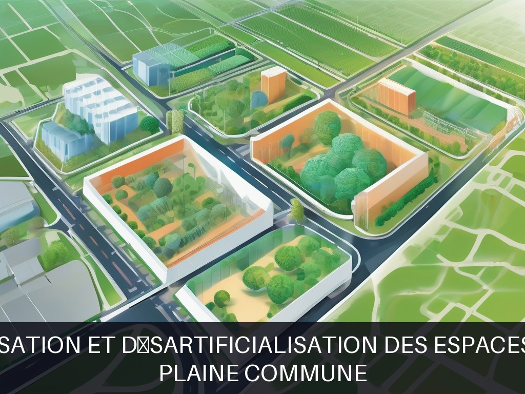 Illustration pour Plaine Commune: Végétalisation et désartificialisation des espaces publics (Potentiel à Court Terme)