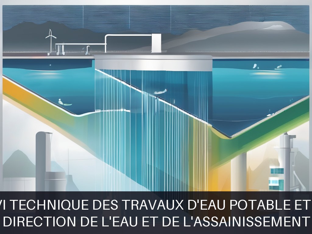 Illustration pour Direction de l'eau et de l'assainissement: Pilotage et suivi technique des travaux d'eau potable et assainissement