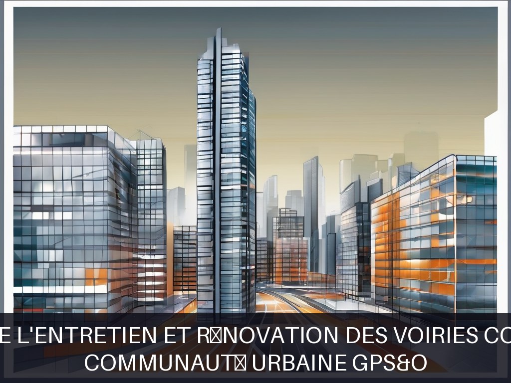 Illustration pour Communauté urbaine GPS&O: Optimisation de l'entretien et rénovation des voiries communautaires
