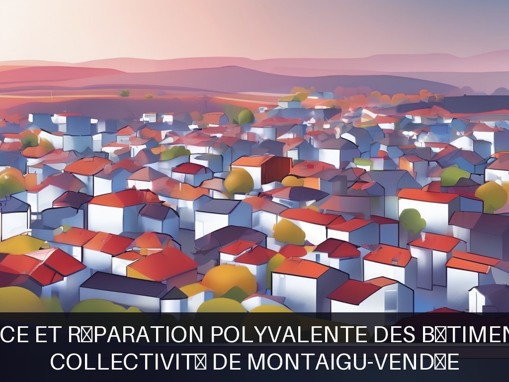 Illustration pour Collectivité de Montaigu-Vendée: Maintenance et réparation polyvalente des bâtiments publics