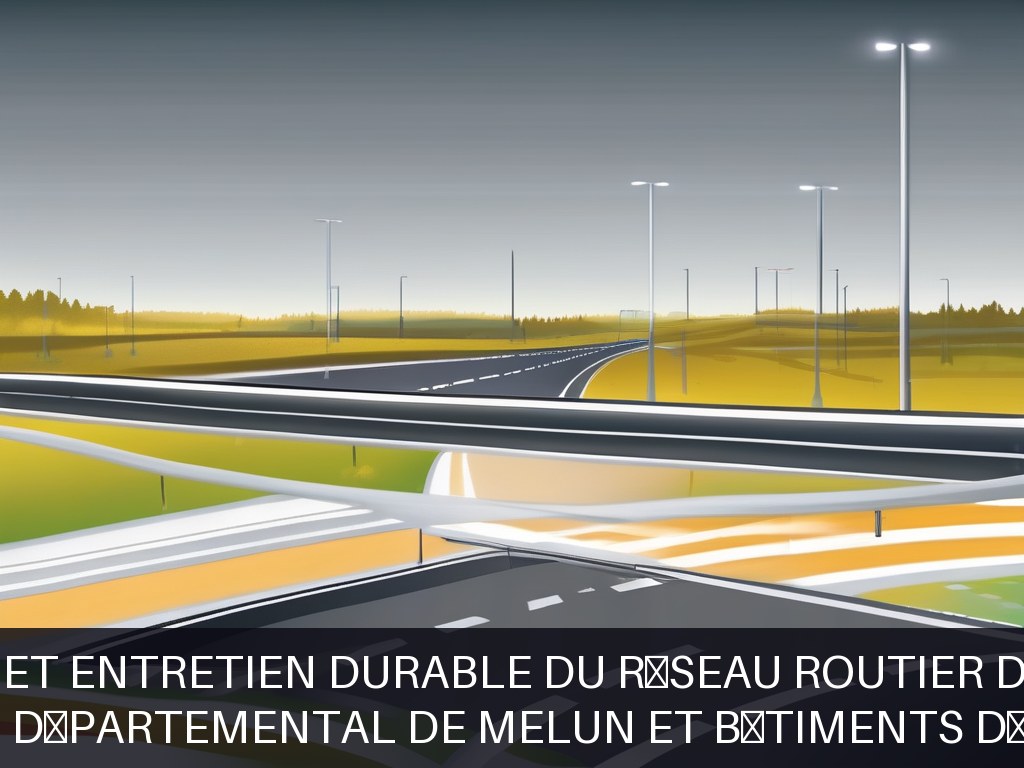Illustration pour Réseau routier départemental de Melun et bâtiments départementaux: Aménagement et entretien durable du réseau routier départemental