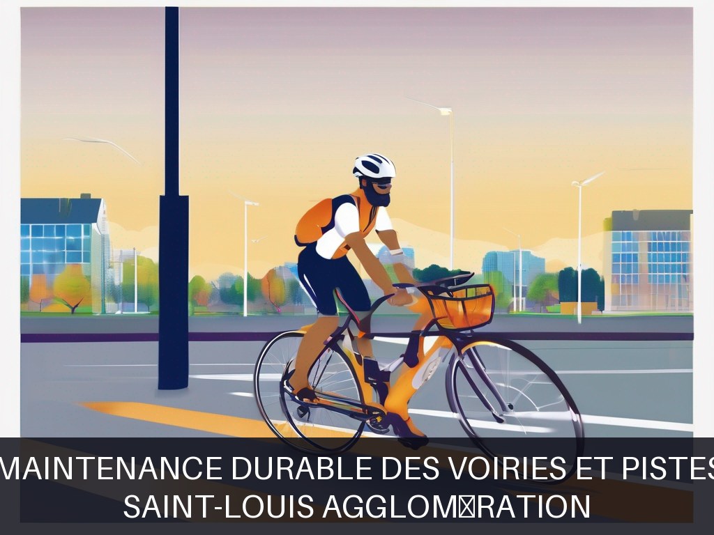 Illustration pour Saint-Louis Agglomération: Gestion et maintenance durable des voiries et pistes cyclables