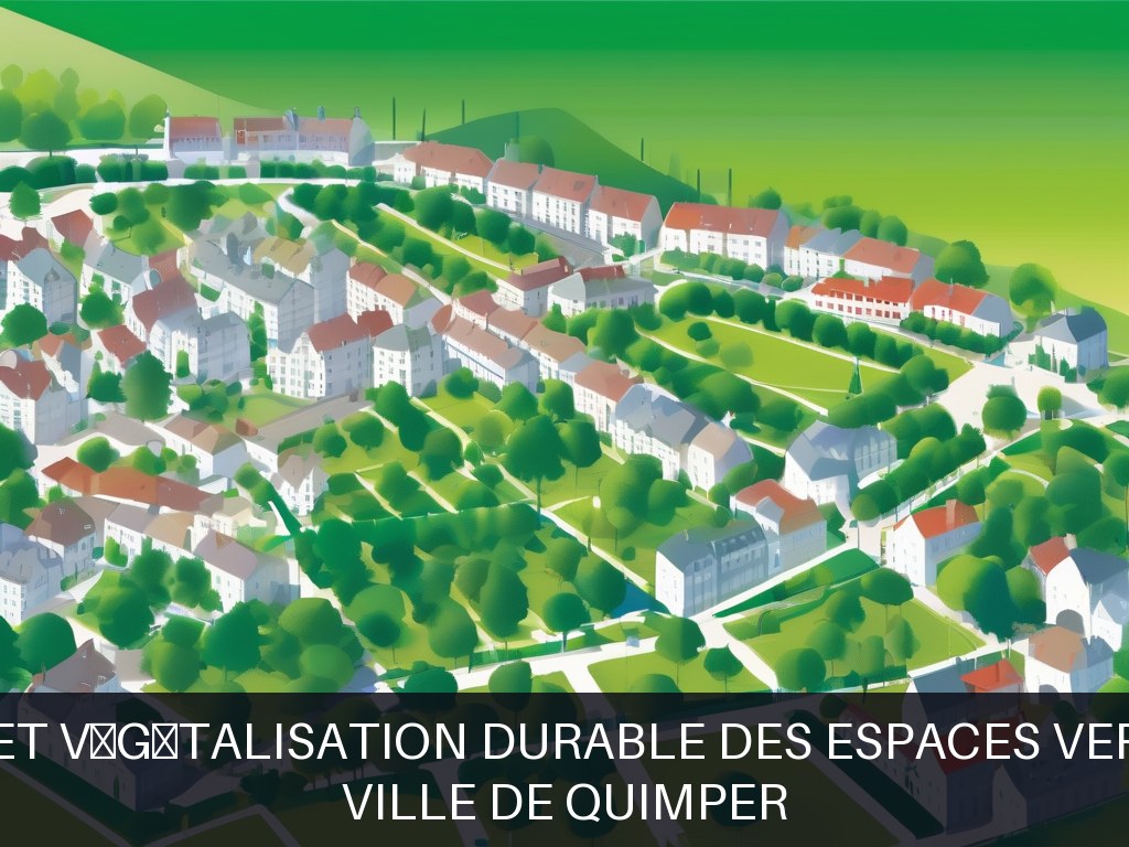 Illustration pour Ville de Quimper: Entretien et végétalisation durable des espaces verts urbains