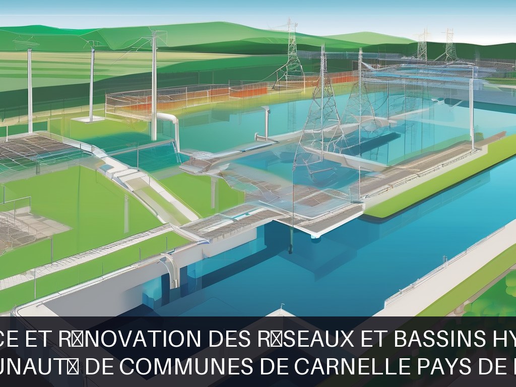 Illustration pour Communauté de Communes de Carnelle Pays de France: Maintenance et rénovation des réseaux et bassins hydrauliques
