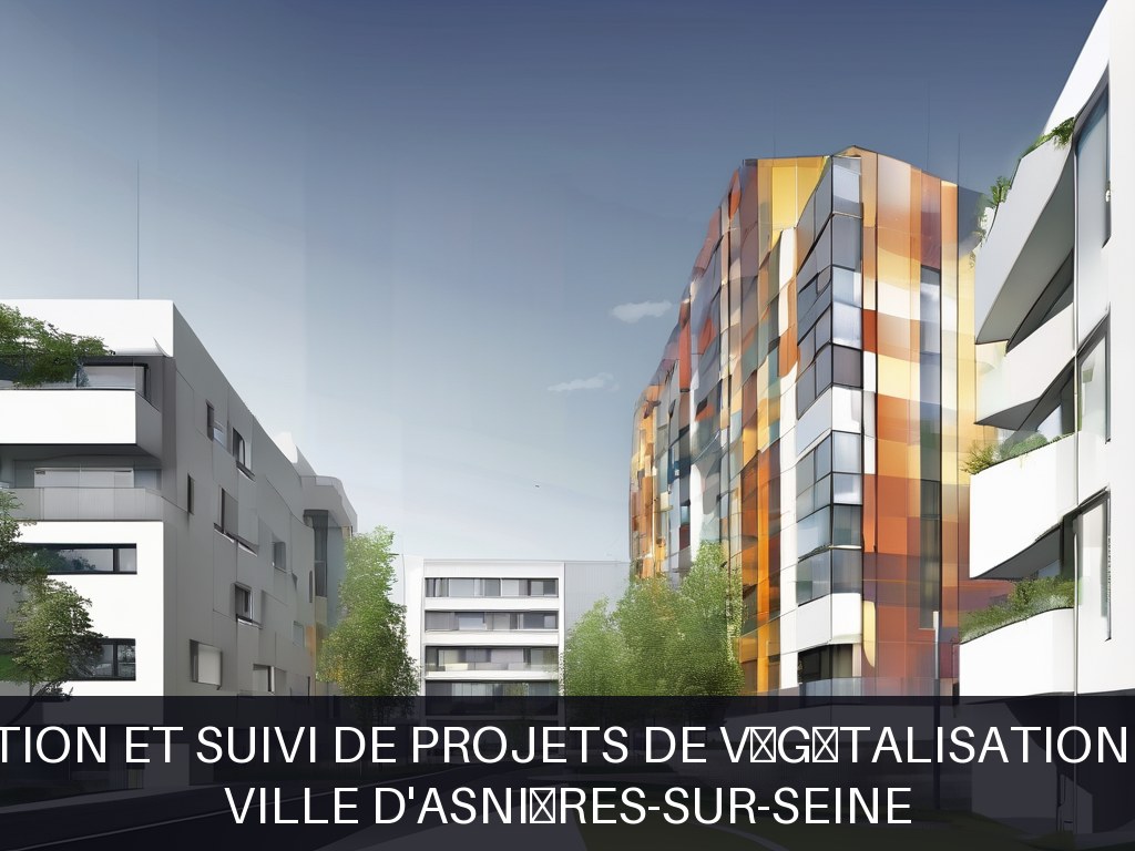 Illustration pour Ville d'Asnières-sur-Seine: Conception et suivi de projets de végétalisation urbaine