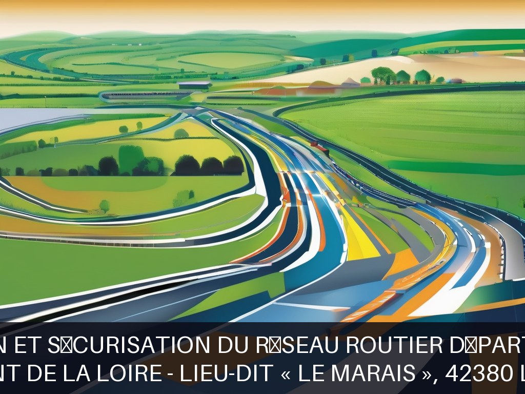 Illustration pour Département de la Loire - Lieu-dit « Le Marais », 42380 LA TOURETTE: Entretien et sécurisation du réseau routier départemental