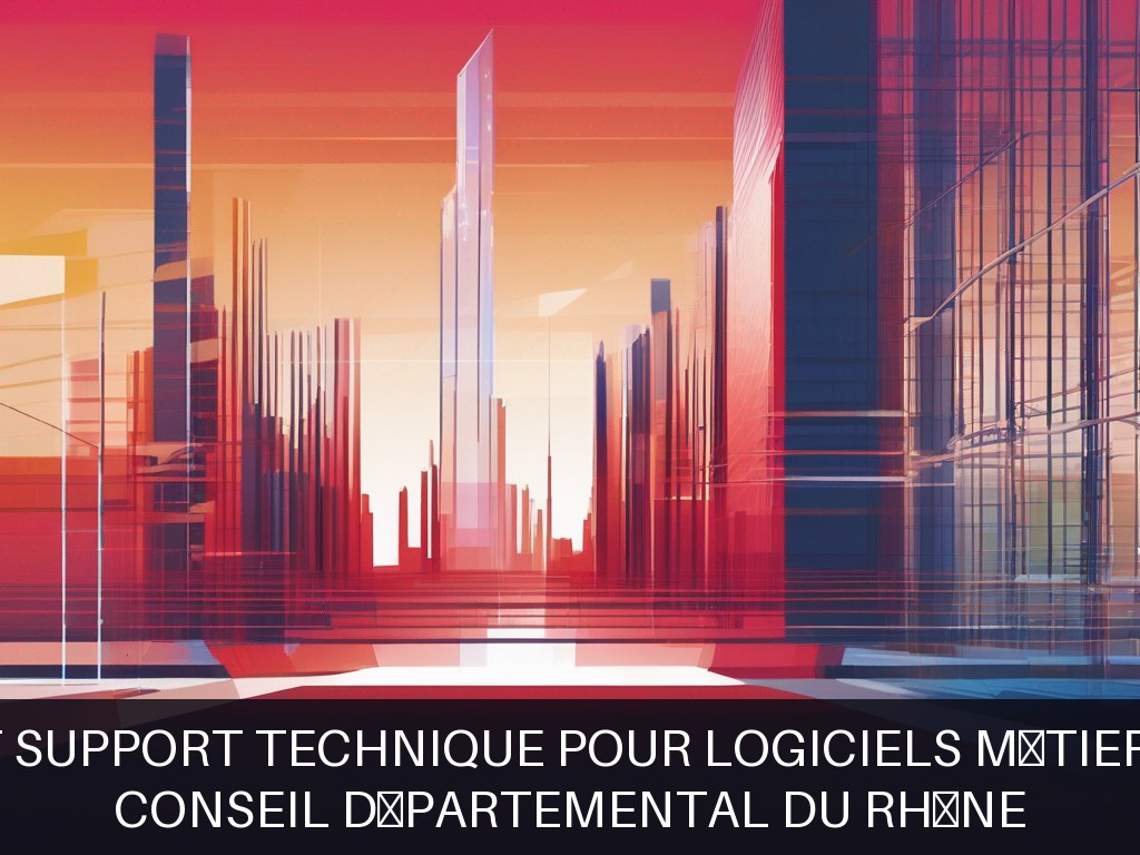 Illustration pour Conseil Départemental du Rhône: Formation et support technique pour logiciels métiers solidarités