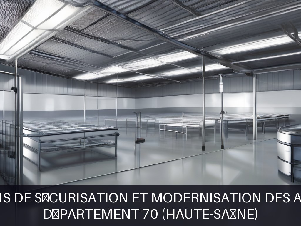 Illustration pour Département 70 (Haute-Saône): Solutions de sécurisation et modernisation des abattoirs