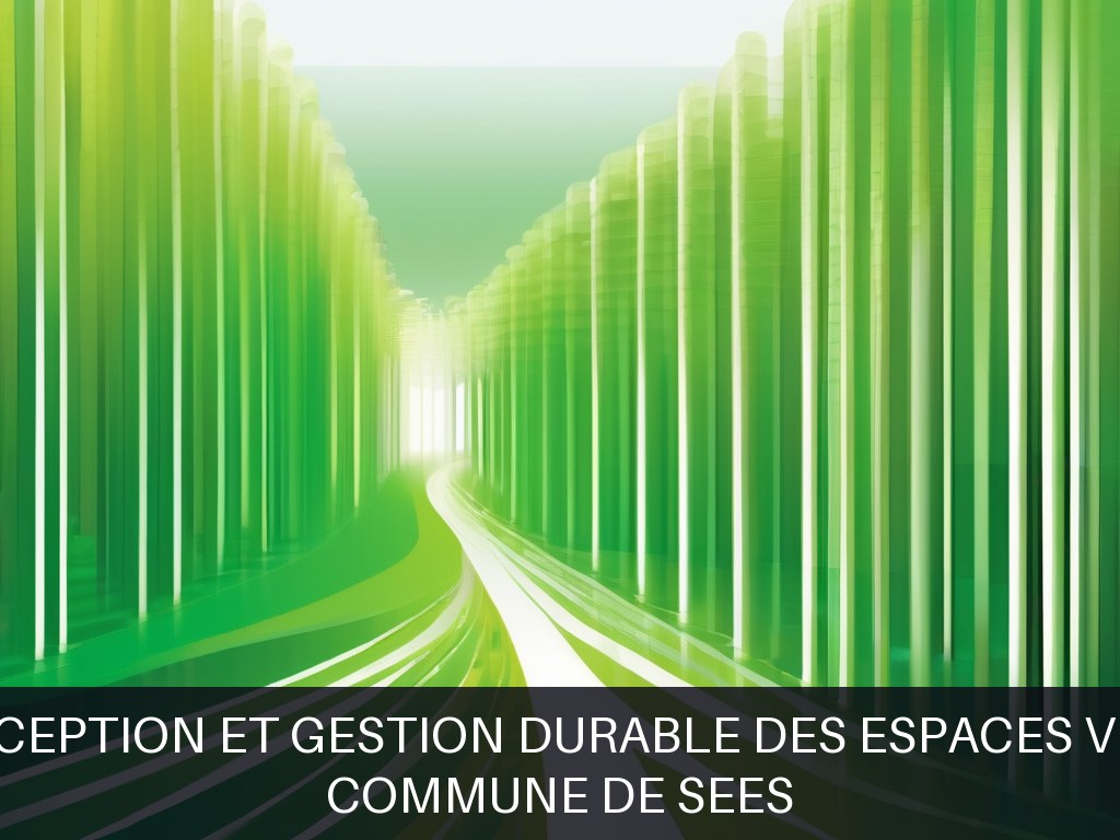 Illustration pour Commune de SEES: Conception et gestion durable des espaces verts (Opportunité Urgente!)