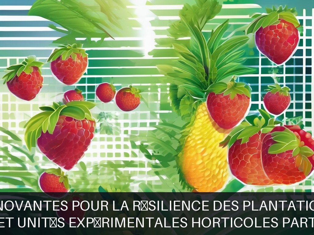 Illustration pour Verger et unités expérimentales horticoles partenaires: Solutions innovantes pour la résilience des plantations fruitières