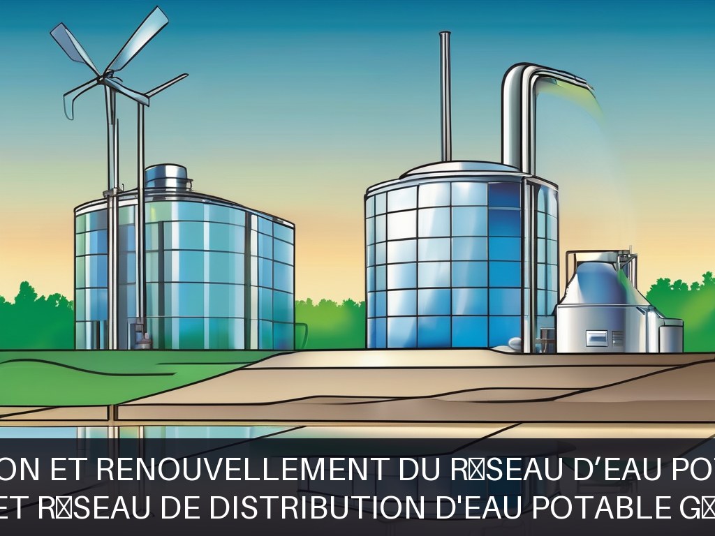 Illustration pour Patrimoine et réseau de distribution d'eau potable géré par Sénéo: Gestion et renouvellement du réseau d’eau potable