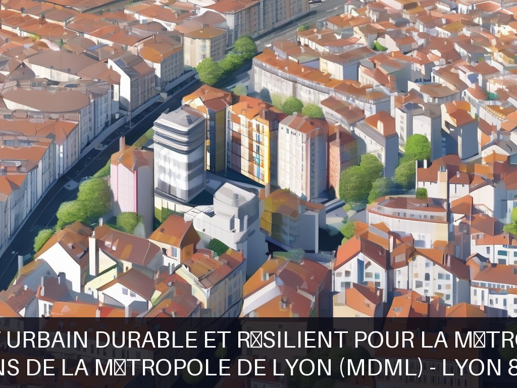 Illustration pour Maisons de la Métropole de Lyon (MDML) - Lyon 8 Ouest: Aménagement urbain durable et résilient pour la Métropole de Lyon