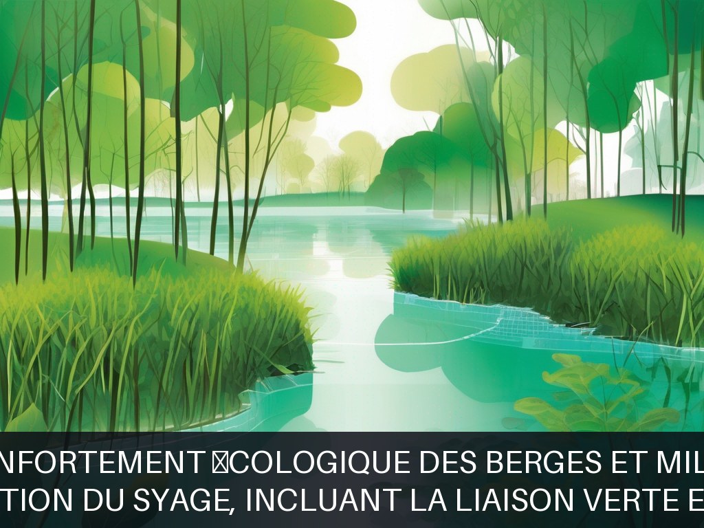 Illustration pour Territoire d'intervention du SYAGE, incluant la Liaison Verte et les rivières locales: Entretien et confortement écologique des berges et milieux aqua
