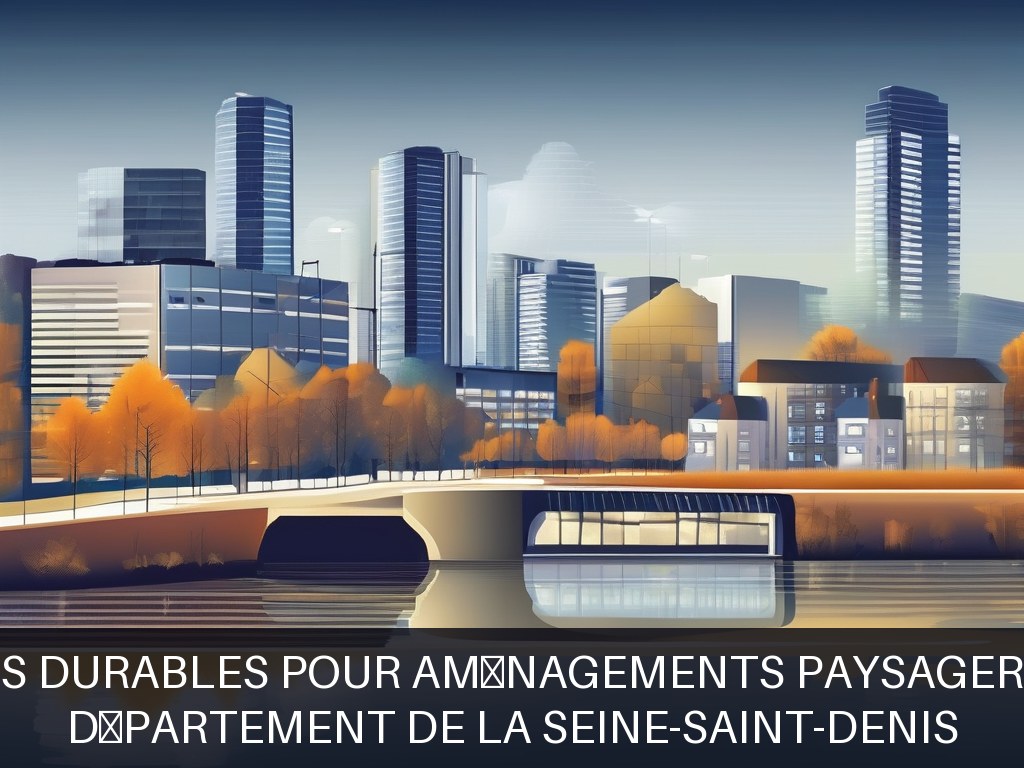 Illustration pour Département de la Seine-Saint-Denis: Solutions durables pour aménagements paysagers urbains
