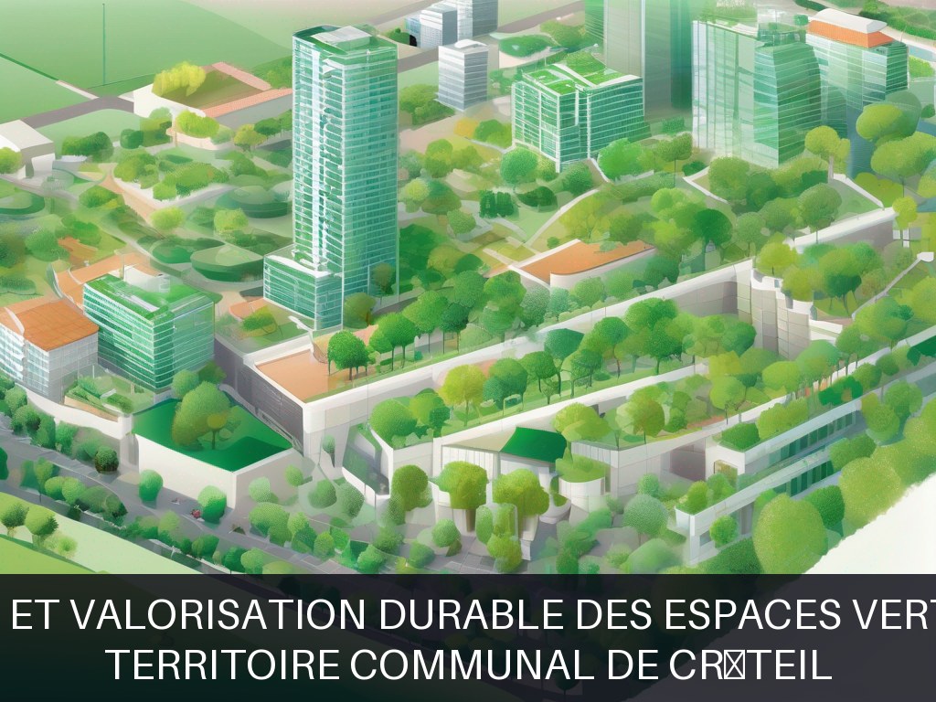 Illustration pour Territoire communal de Créteil: Entretien et valorisation durable des espaces verts urbains