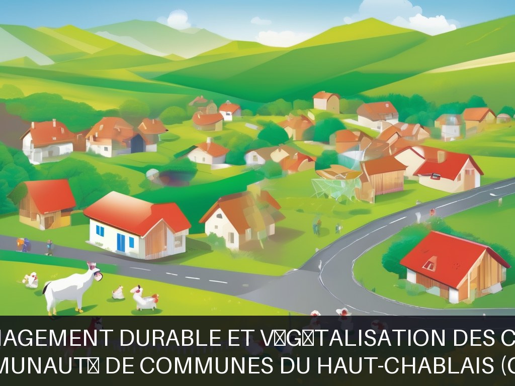 Illustration pour Communauté de Communes du Haut-Chablais (CCHC): Réaménagement durable et végétalisation des crèches