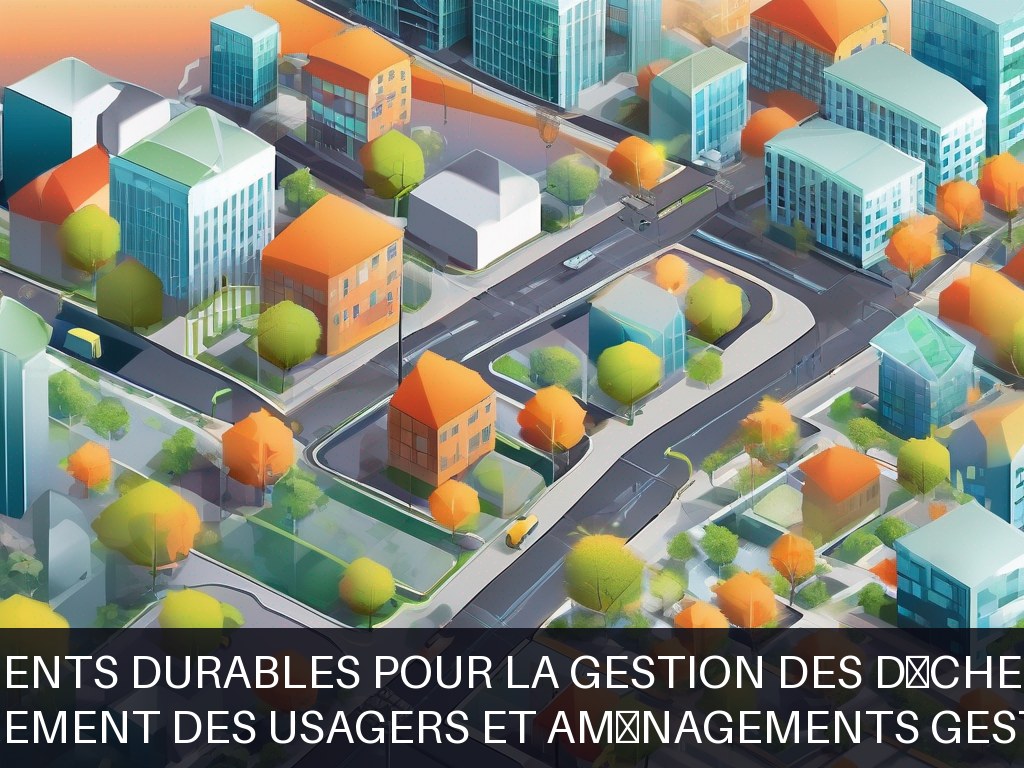 Illustration pour Direction Accompagnement des Usagers et Aménagements Gestion des Déchets (AUA): Aménagements durables pour la gestion des déchets urbains