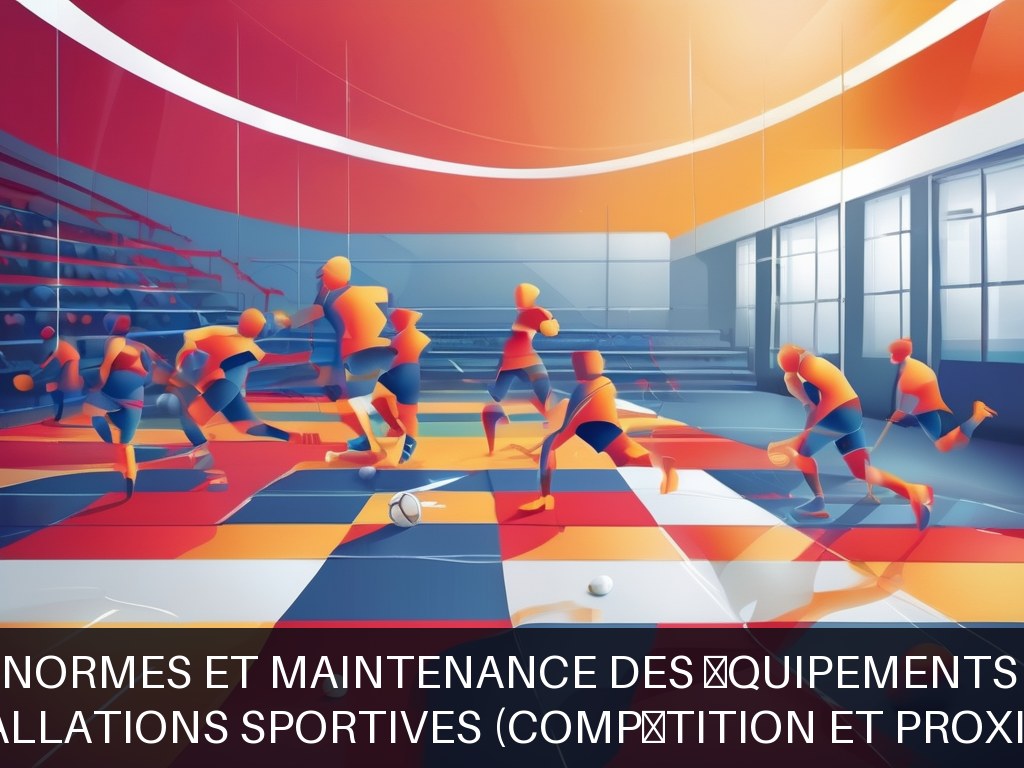Illustration pour Installations sportives (compétition et proximité): Mise aux normes et maintenance des équipements sportifs
