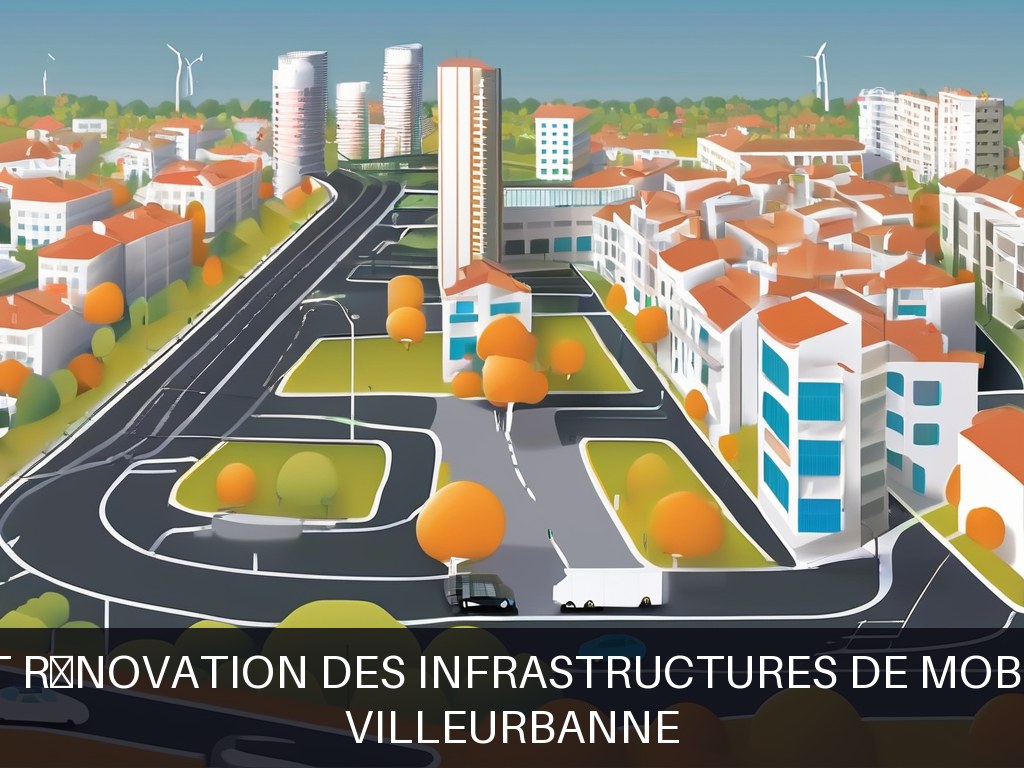 Illustration pour Villeurbanne: Entretien et rénovation des infrastructures de mobilité urbaine