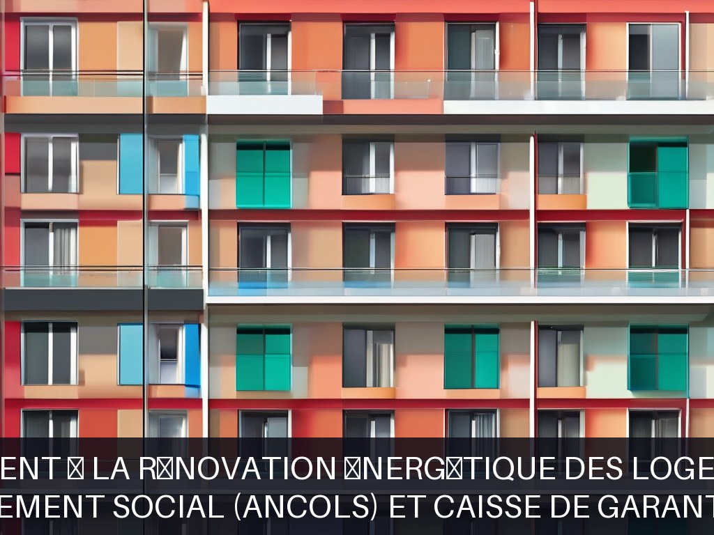 Illustration pour Agence nationale de contrôle du logement social (ANCOLS) et Caisse de garantie du logement locatif social (CGLLS): Accompagnement à la rénovation éner
