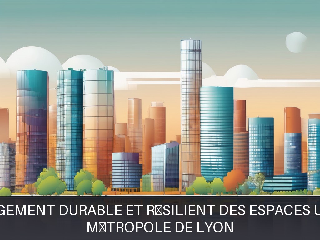 Illustration pour Métropole de Lyon: Aménagement durable et résilient des espaces urbains
