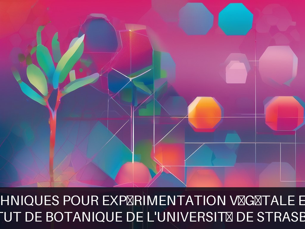Illustration pour Institut de Botanique de l'Université de Strasbourg: Solutions techniques pour expérimentation végétale en laboratoire (Potentiel à Court Terme)