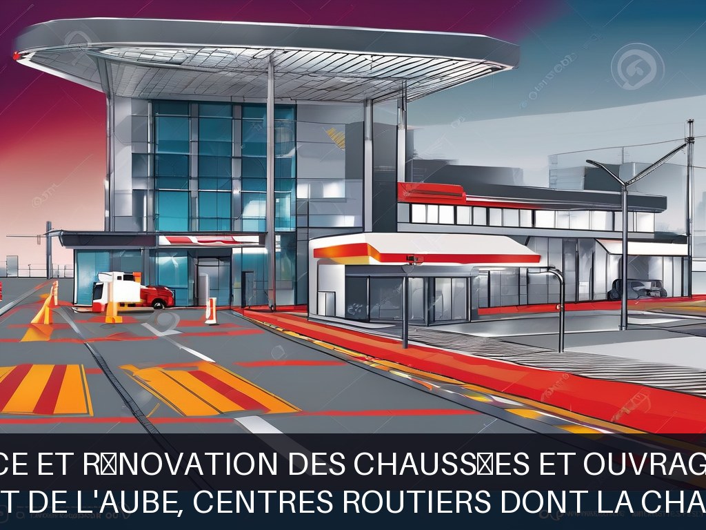 Illustration pour Département de l'Aube, centres routiers dont La Chapelle St Luc: Maintenance et rénovation des chaussées et ouvrages routiers