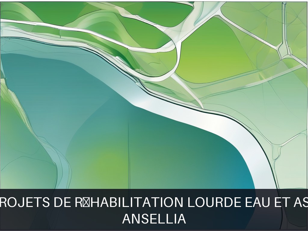 Illustration pour Ansellia: Pilotage de projets de réhabilitation lourde eau et assainissement