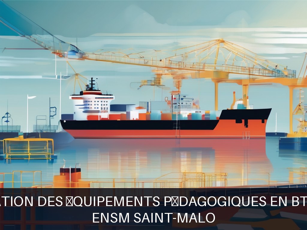 Illustration pour ENSM Saint-Malo: Modernisation des équipements pédagogiques en BTP maritime
