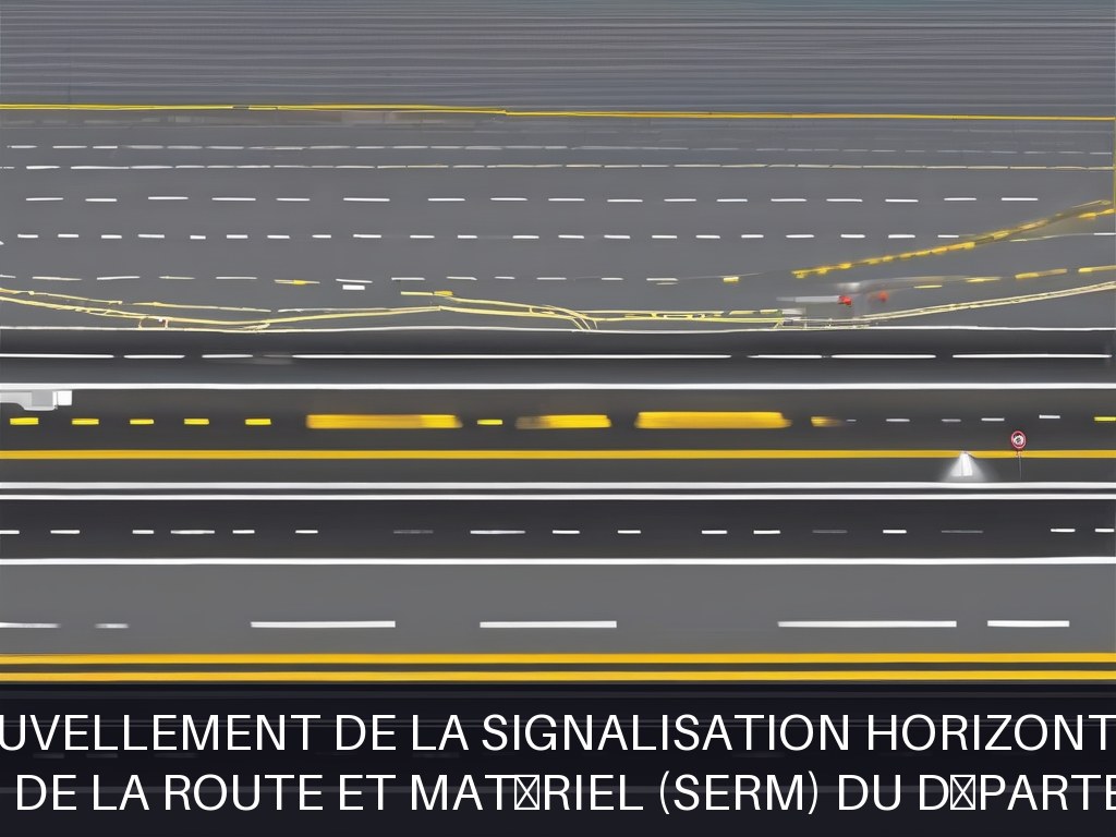 Illustration pour Service Entretien de la Route et Matériel (SERM) du Département de la Drôme: Gestion et renouvellement de la signalisation horizontale et verticale