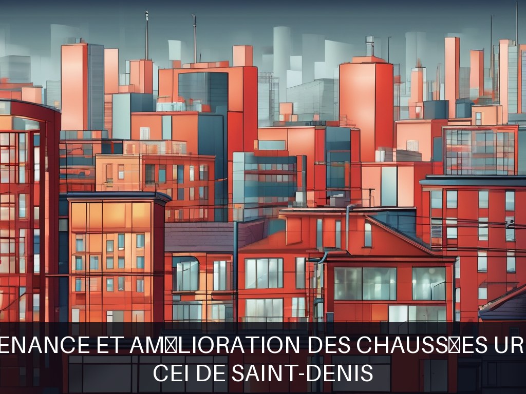 Illustration pour CEI de Saint-Denis: Maintenance et amélioration des chaussées urbaines