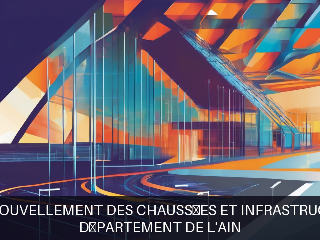 Illustration pour Département de l'Ain: Entretien et renouvellement des chaussées et infrastructures routières