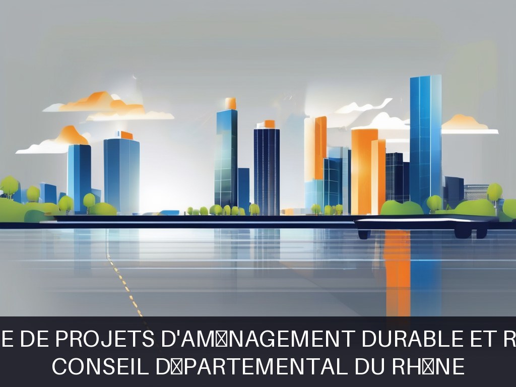Illustration pour Conseil Départemental du Rhône: Pilotage de projets d'aménagement durable et résilient