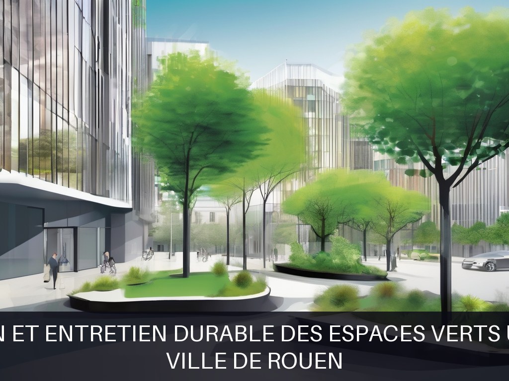 Illustration pour Ville de Rouen: Gestion et entretien durable des espaces verts urbains