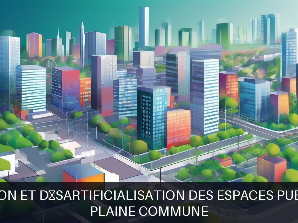 Illustration pour Plaine Commune: Végétalisation et désartificialisation des espaces publics urbains (Potentiel à Court Terme)