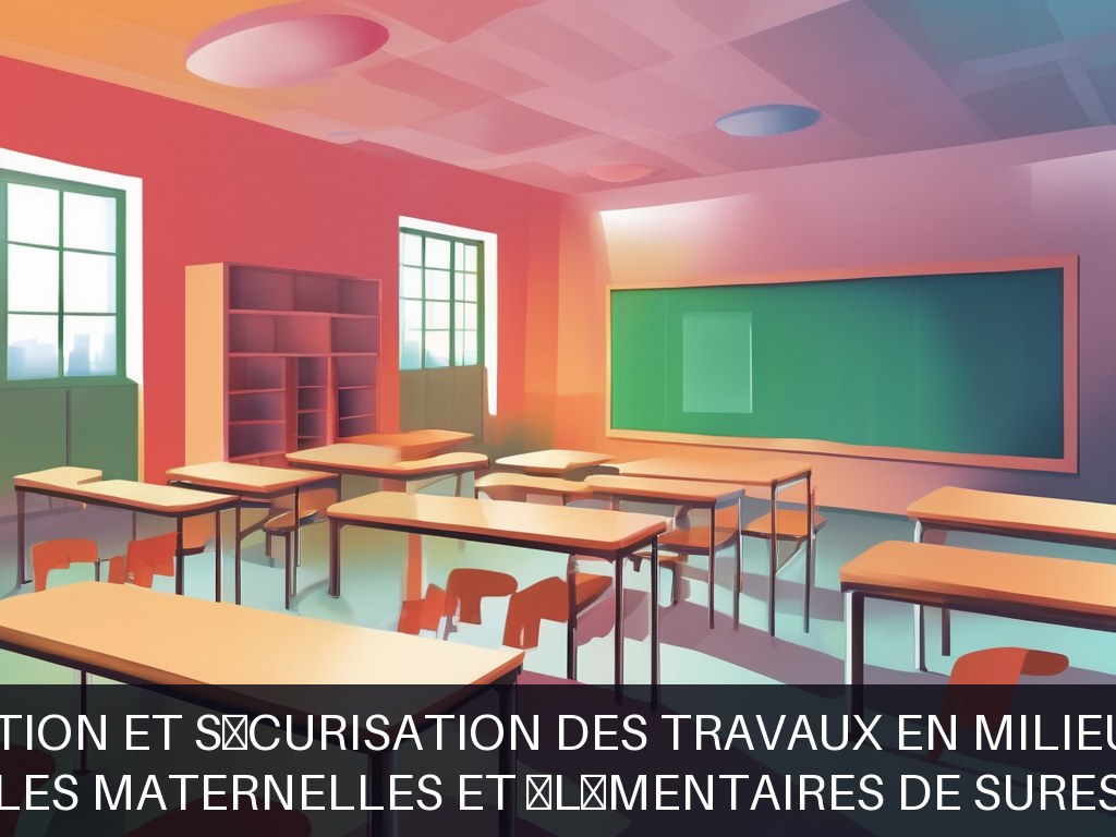 Illustration pour Écoles maternelles et élémentaires de Suresnes: Coordination et sécurisation des travaux en milieu scolaire