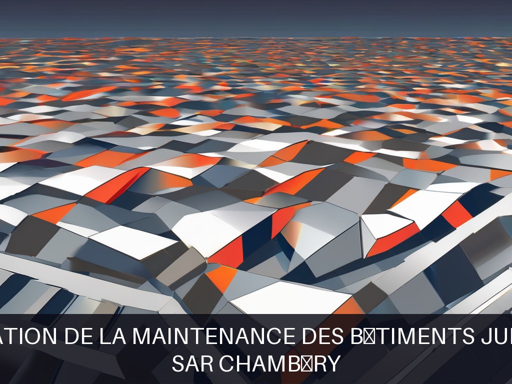 Illustration pour SAR Chambéry: Optimisation de la maintenance des bâtiments judiciaires