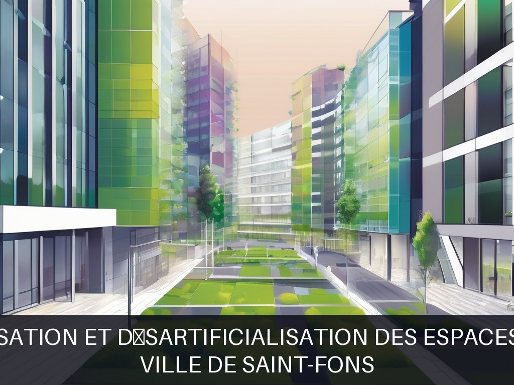 Illustration pour Ville de Saint-Fons: Végétalisation et désartificialisation des espaces urbains (Potentiel à Court Terme)