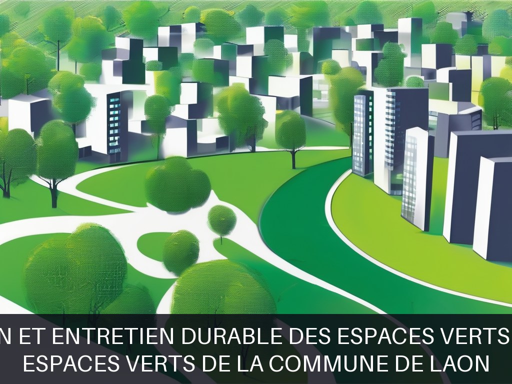 Illustration pour Espaces verts de la commune de Laon: Création et entretien durable des espaces verts urbains
