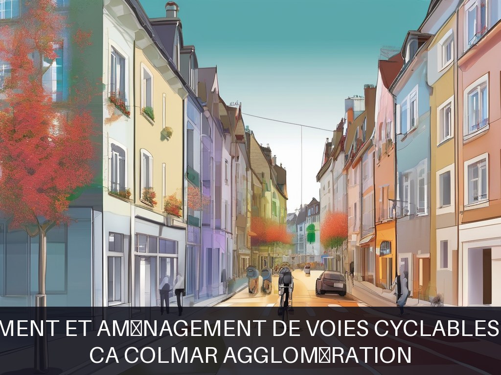 Illustration pour CA Colmar Agglomération: Développement et aménagement de voies cyclables sécurisées