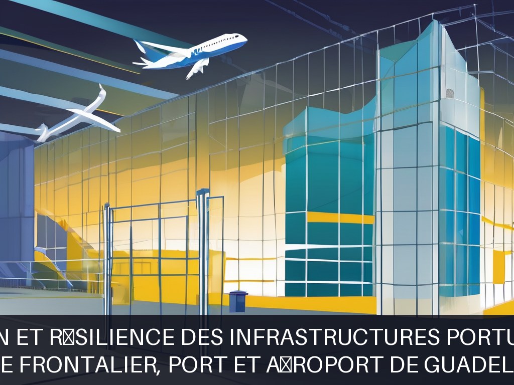 Illustration pour Poste frontalier, port et aéroport de Guadeloupe: Solutions de protection et résilience des infrastructures portuaires et aéroportuaires