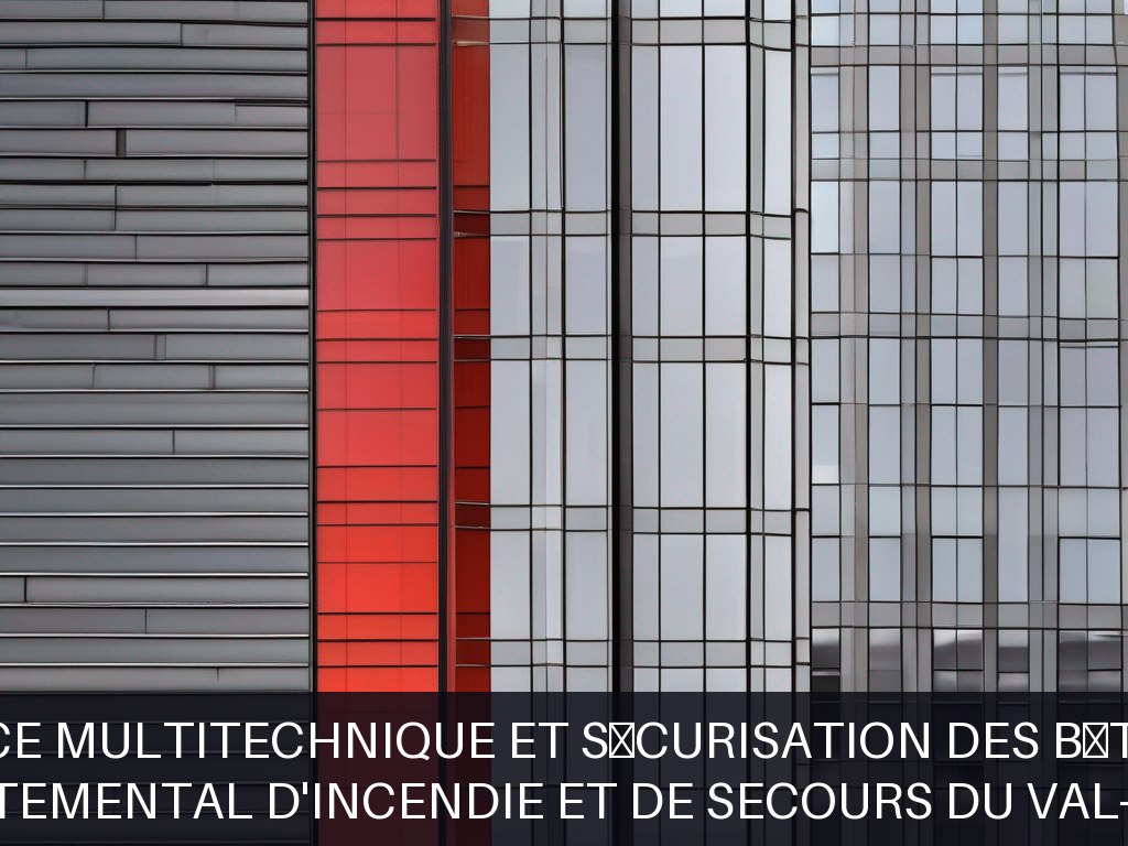 Illustration pour Service Départemental d'Incendie et de Secours du Val-d'Oise (SDIS 95): Maintenance multitechnique et sécurisation des bâtiments SDIS
