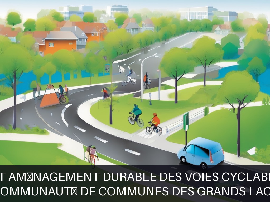 Illustration pour Communauté de Communes des Grands Lacs: Entretien et aménagement durable des voies cyclables et voirie