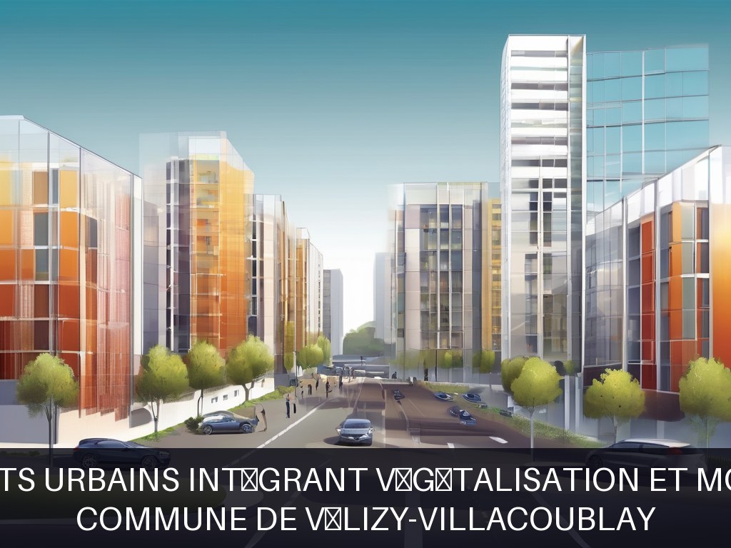 Illustration pour Commune de Vélizy-Villacoublay: Aménagements urbains intégrant végétalisation et mobilité douce (Potentiel à Court Terme)