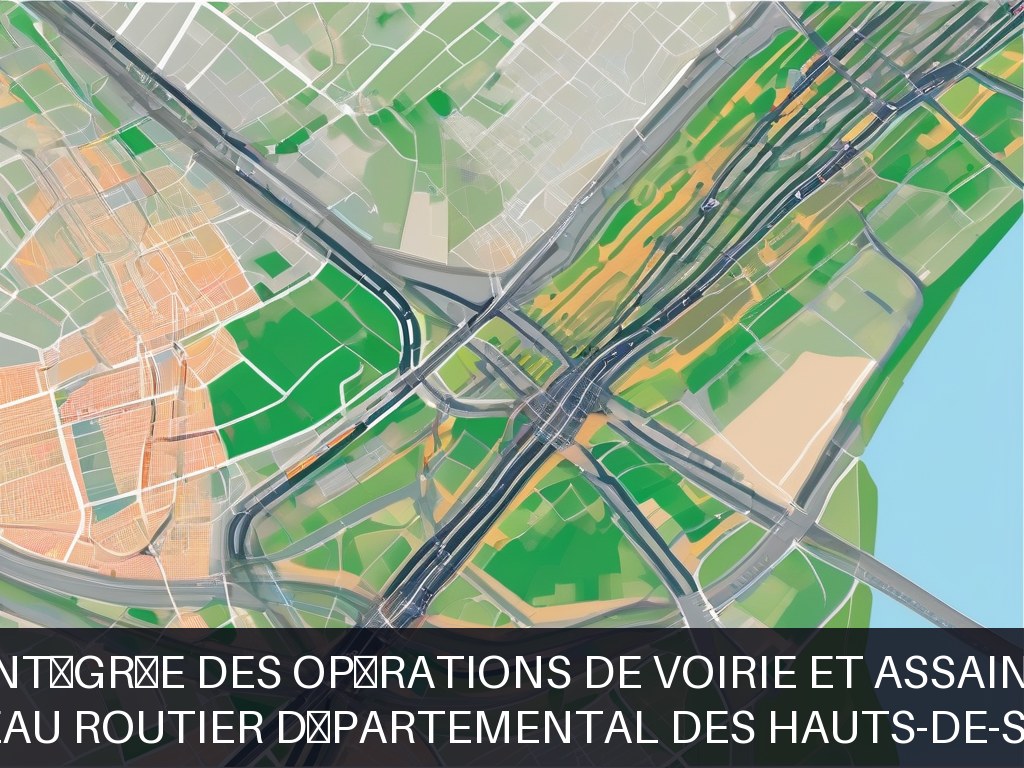 Illustration pour Réseau routier départemental des Hauts-de-Seine: Gestion intégrée des opérations de voirie et assainissement