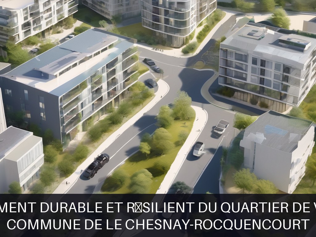 Illustration pour Commune de LE CHESNAY-ROCQUENCOURT: Aménagement durable et résilient du quartier de Voluceau