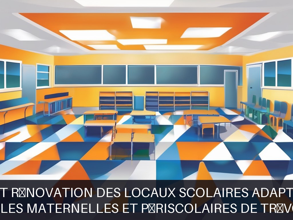 Illustration pour Écoles maternelles et périscolaires de Trévoux: Maintenance et rénovation des locaux scolaires adaptés aux enfants