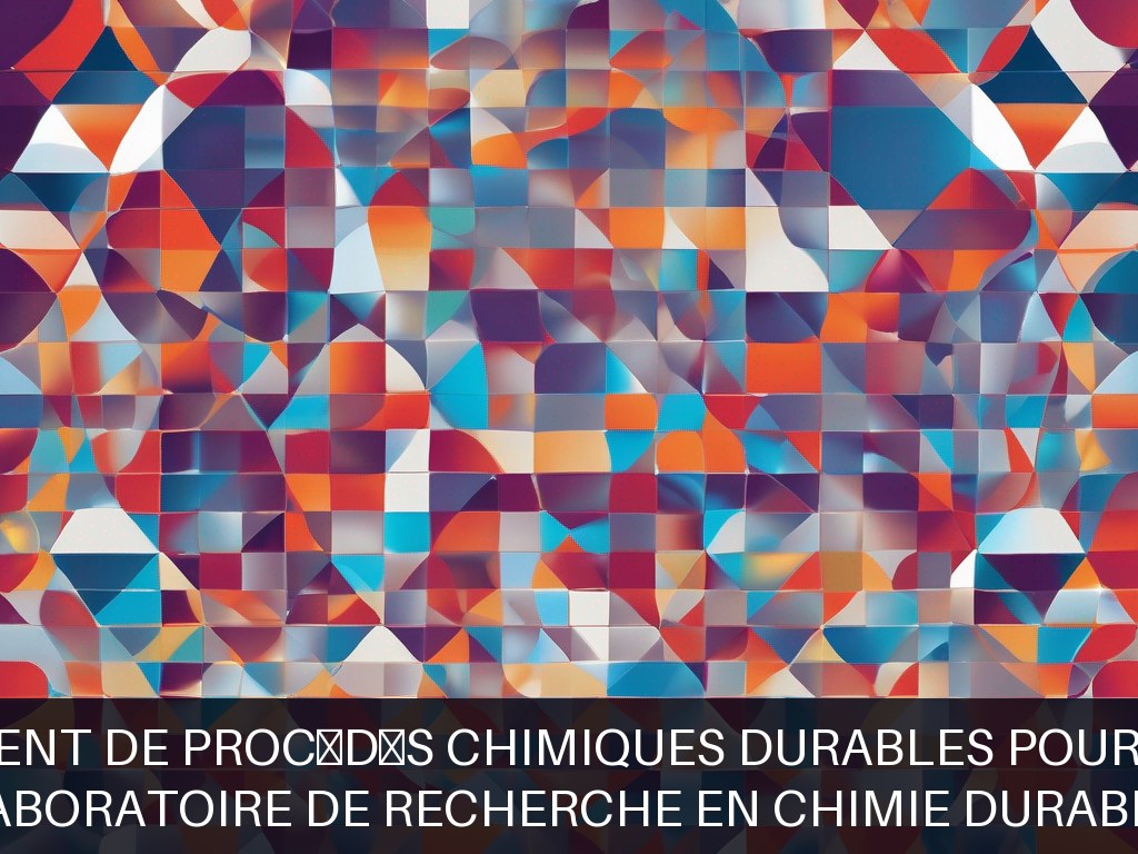 Illustration pour Laboratoire de recherche en chimie durable: Développement de procédés chimiques durables pour la biomasse (Potentiel à Court Terme)
